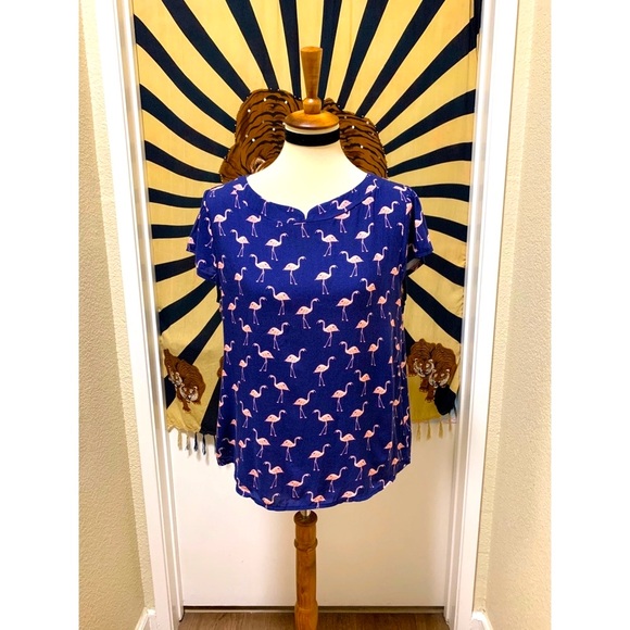 π Stylish flamingo art top - Picture 2 of 8